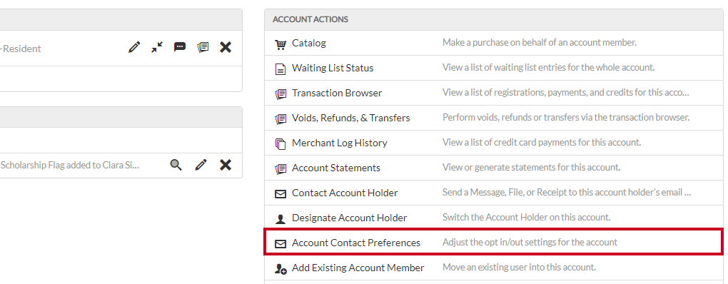 account contact preferences