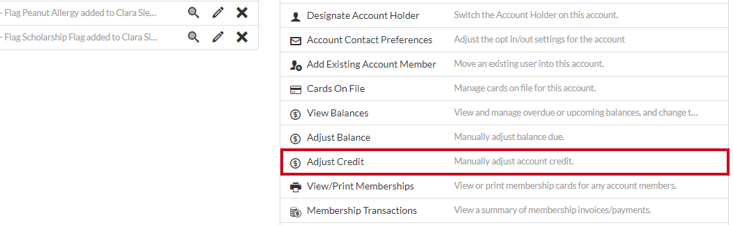 adjust credit