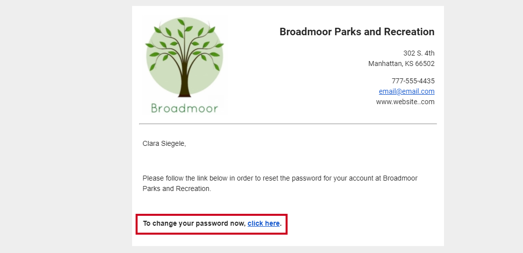 change password