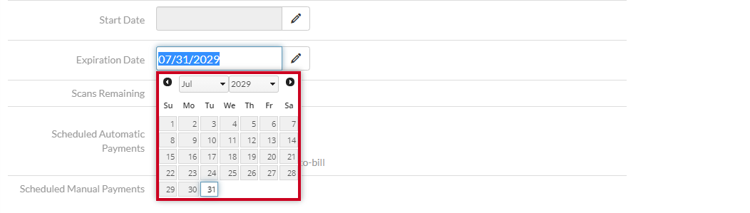 calendar date