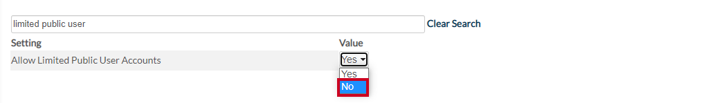 no limited public user
