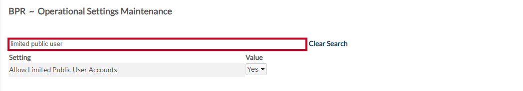 search limited public user
