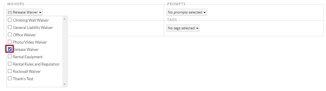 select item