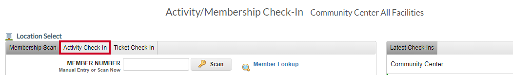 activity check-in