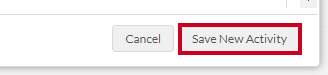 save new activity
