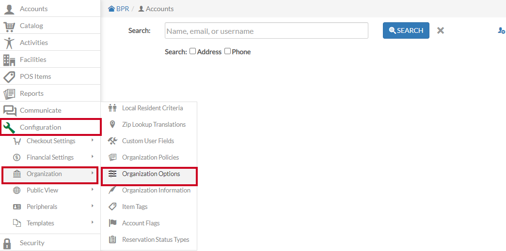 configuration-org - org options