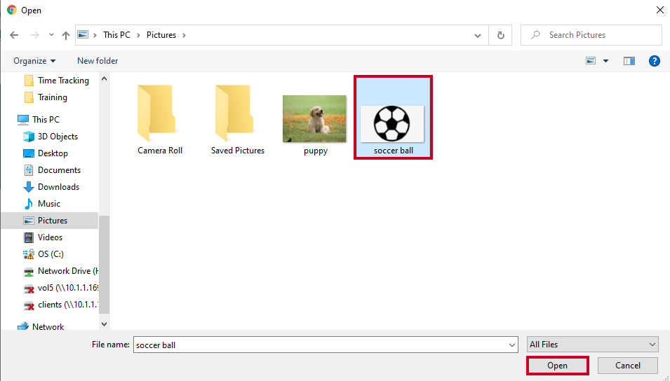 open file