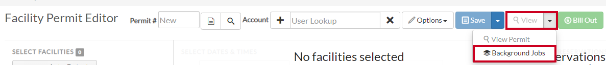 view background jobs