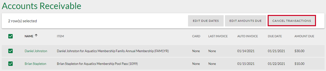 cancel transactions