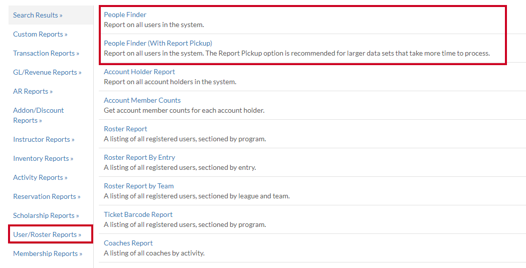 people finder report