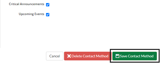 save contact method