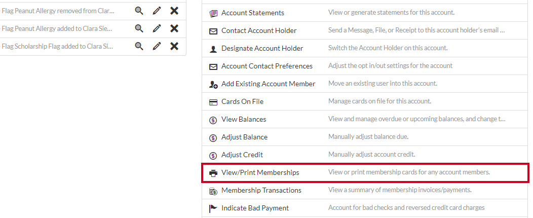 view print membership