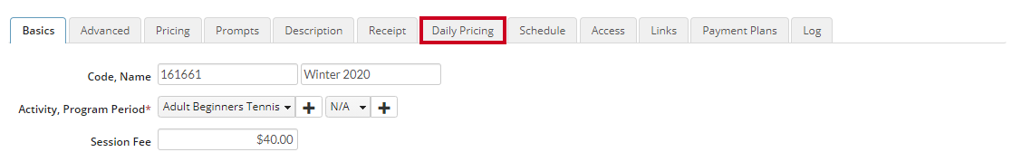 daily pricing