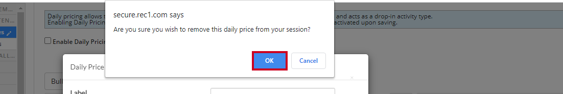 ok to remove pop-up