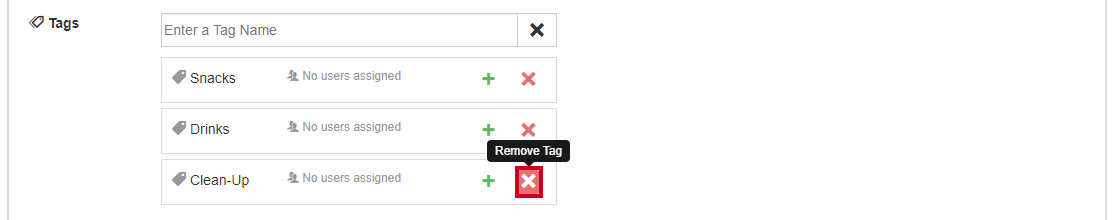 remove tag