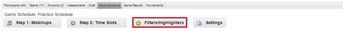 filters highlights