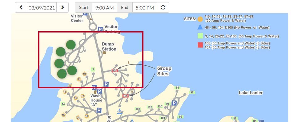 move facilities on map