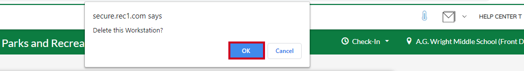 ok delete workstation