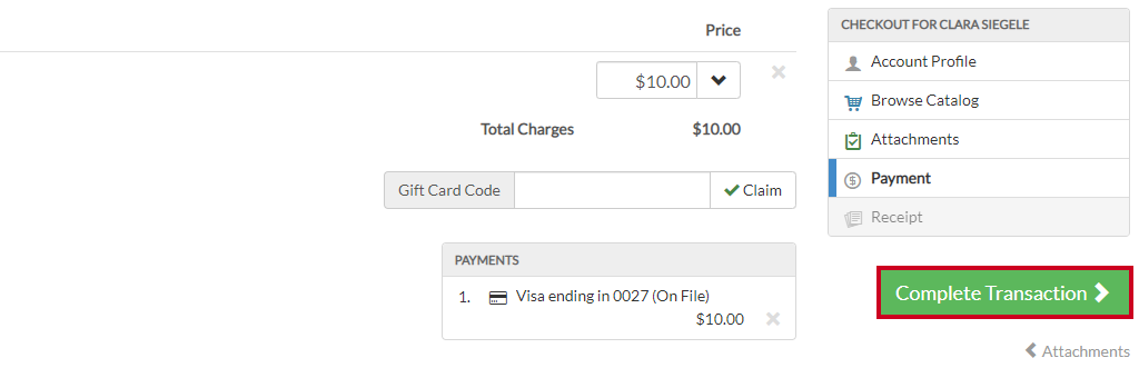complete transaction authorize.net
