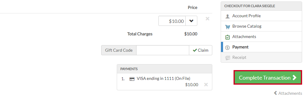 complete transaction forte.