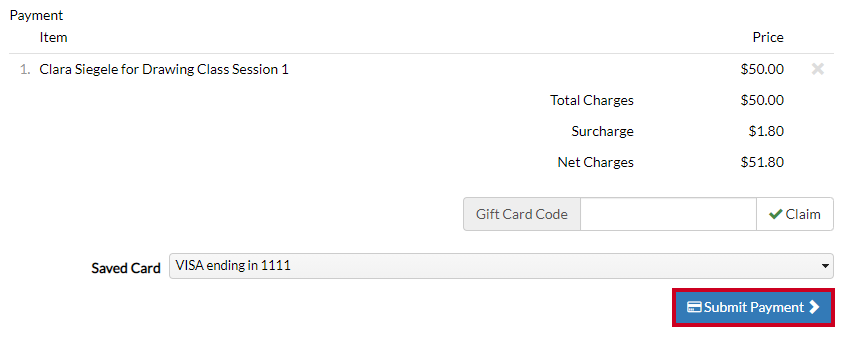 submit payment forte.