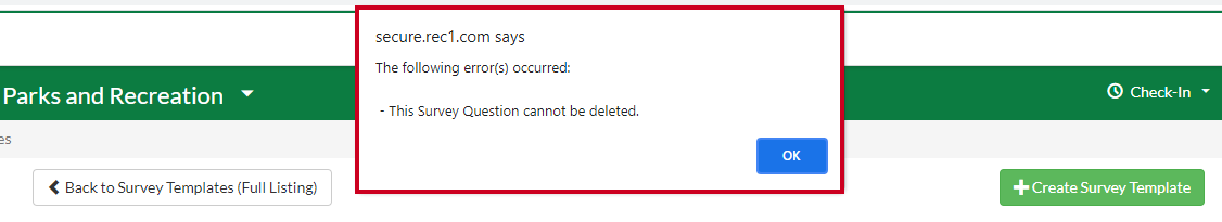 survey question cannot be deleted
