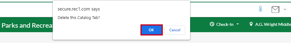 ok delete