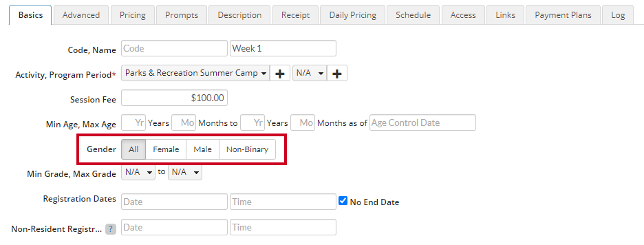 inclusive gender options
