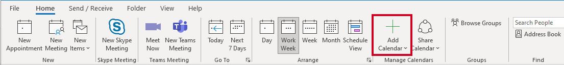 Add Calendar