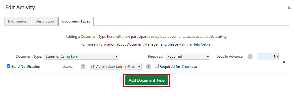 add document type