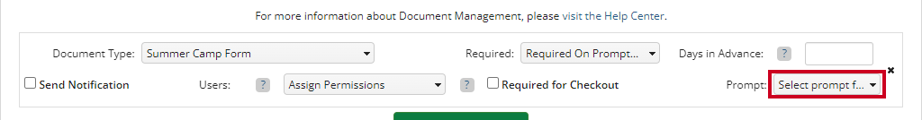 select prompt