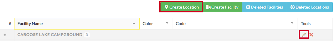 edit or create location