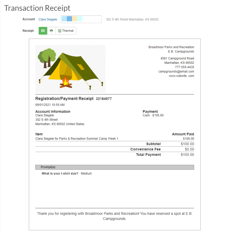 receipt