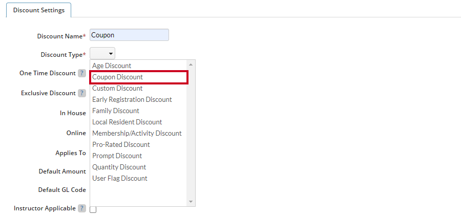 coupon discount