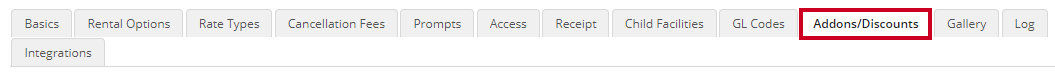 addons discounts
