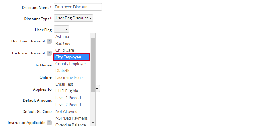select user flag