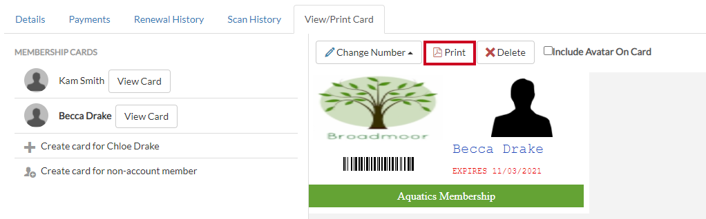 print card