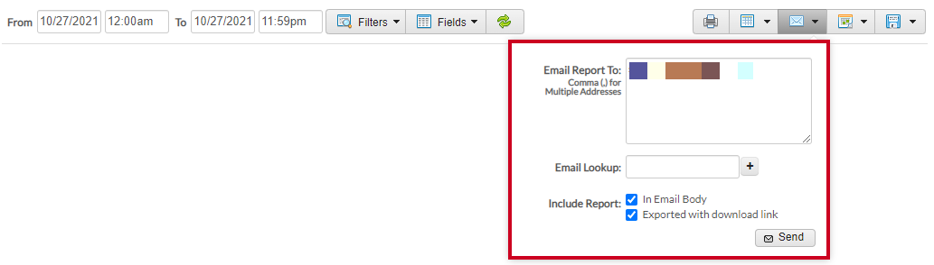 email fields