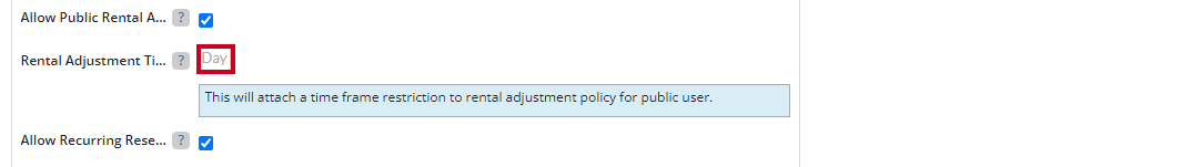 rental adjustment time