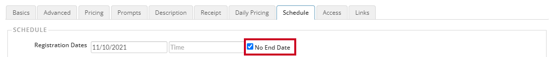 no end date