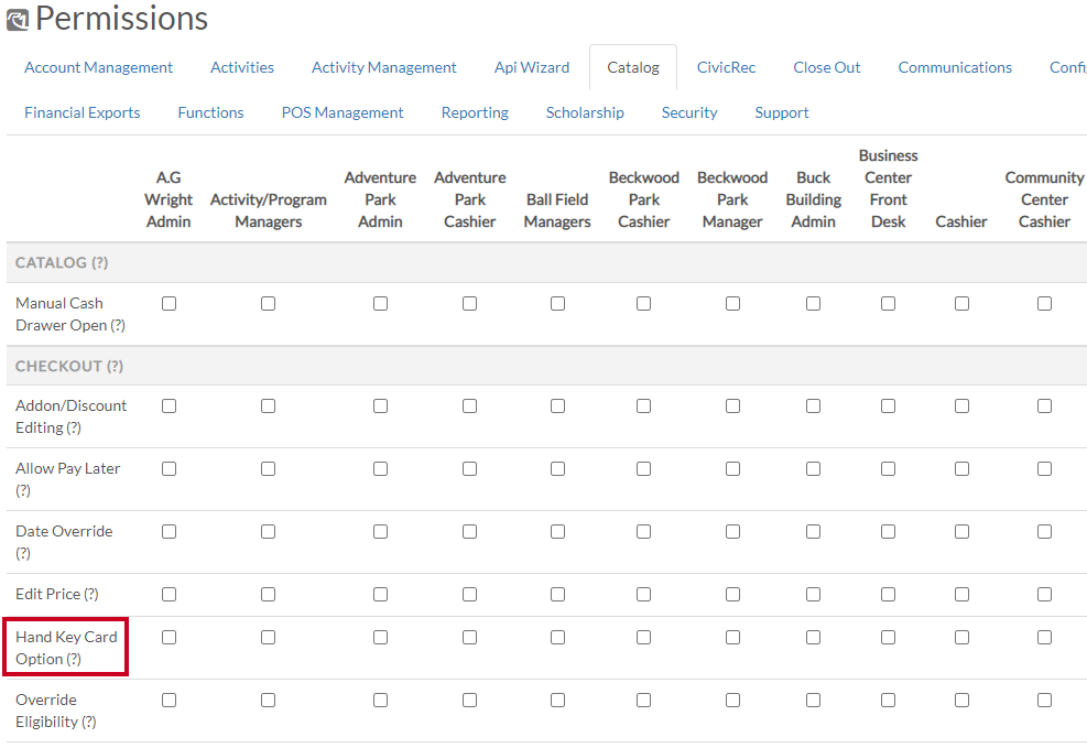 hand key permissions