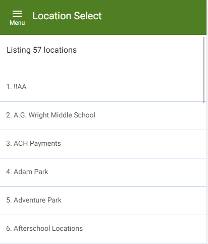 select location