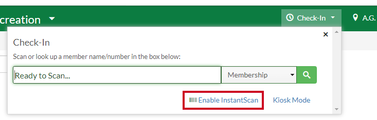 enable instant scan