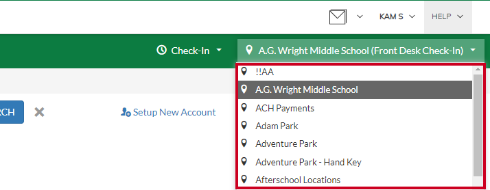 select location