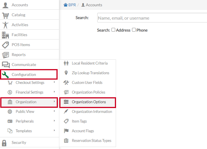 configuration-organization - org options