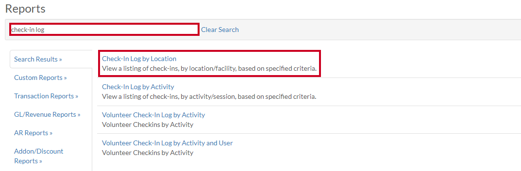 check in log by location