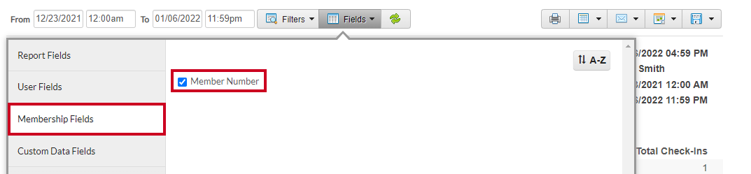 membership fields