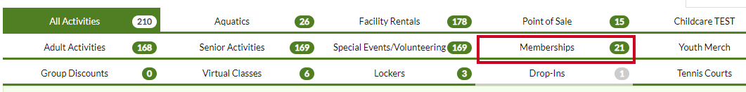 memberships