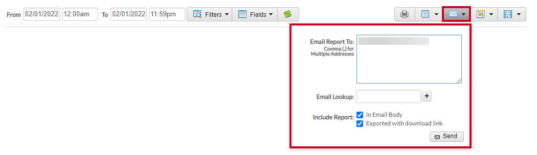 email report