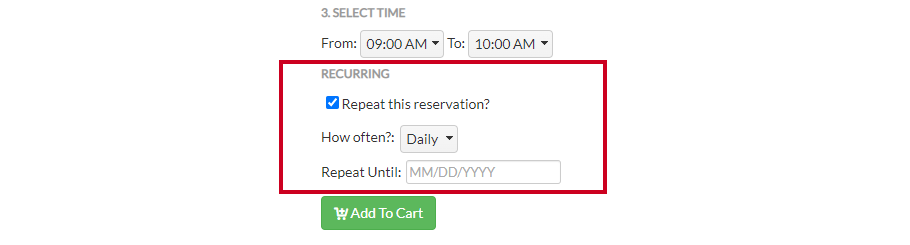 recurring fields